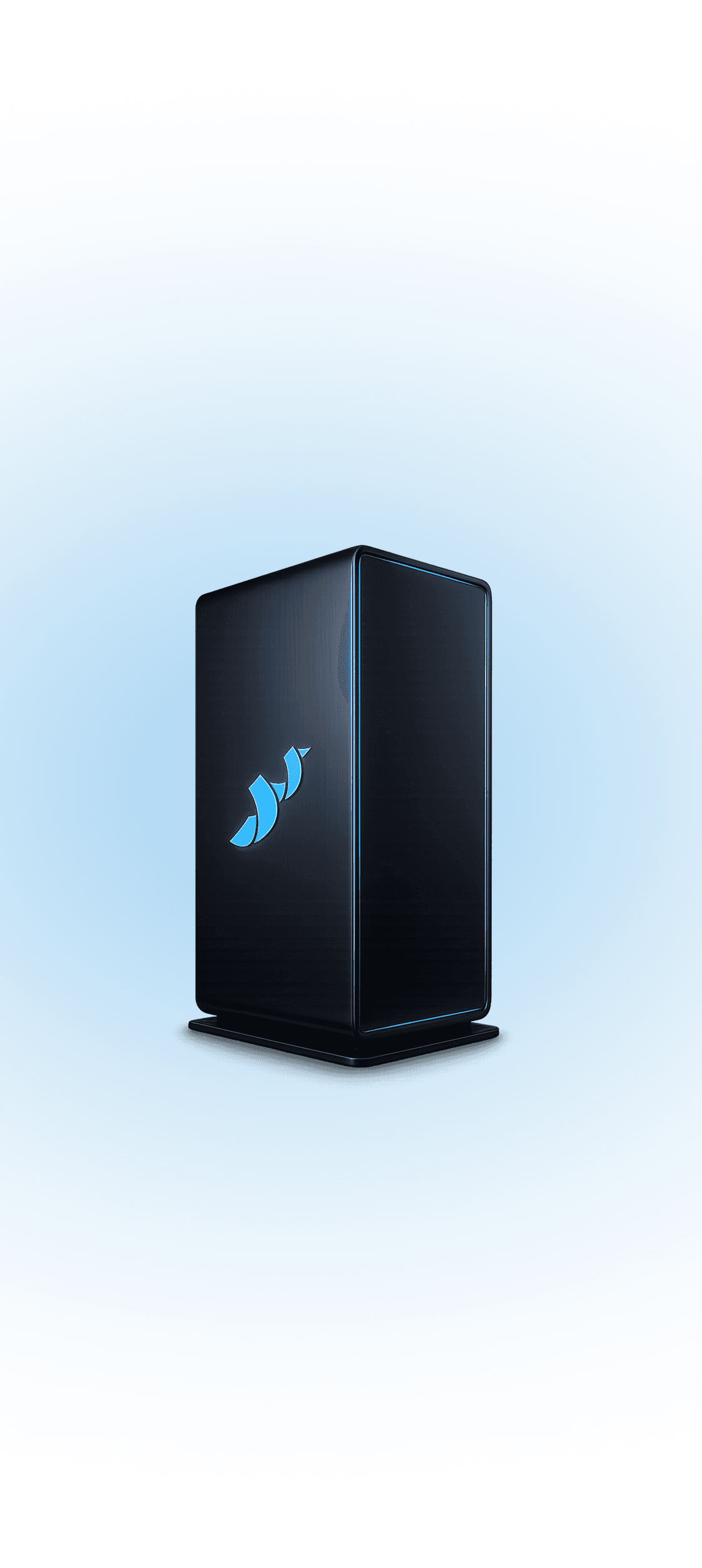 Central server tower with the Peptaris logo, representing the platform’s core AI engine